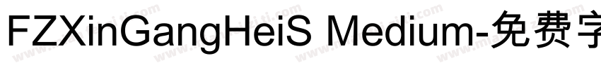 FZXinGangHeiS Medium字体转换